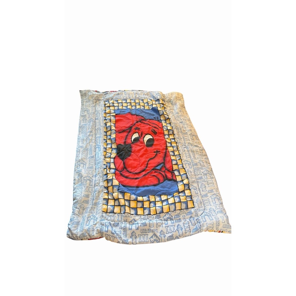 Vintage Y2K Clifford The Big Red Dog Twin Kids Comforter Blanket Reversible 90s